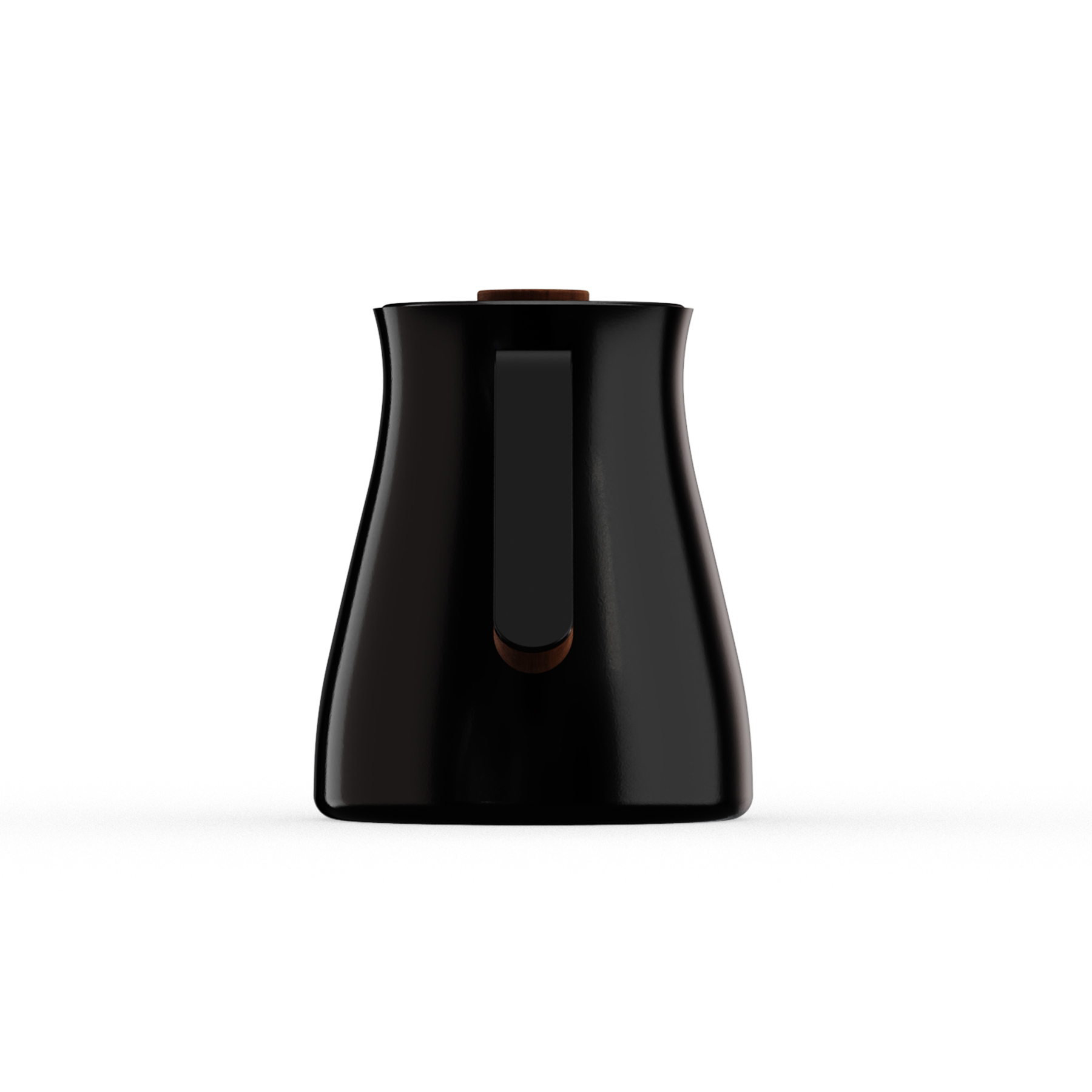 Wasserkessel Pour over schwarz Frontalansicht