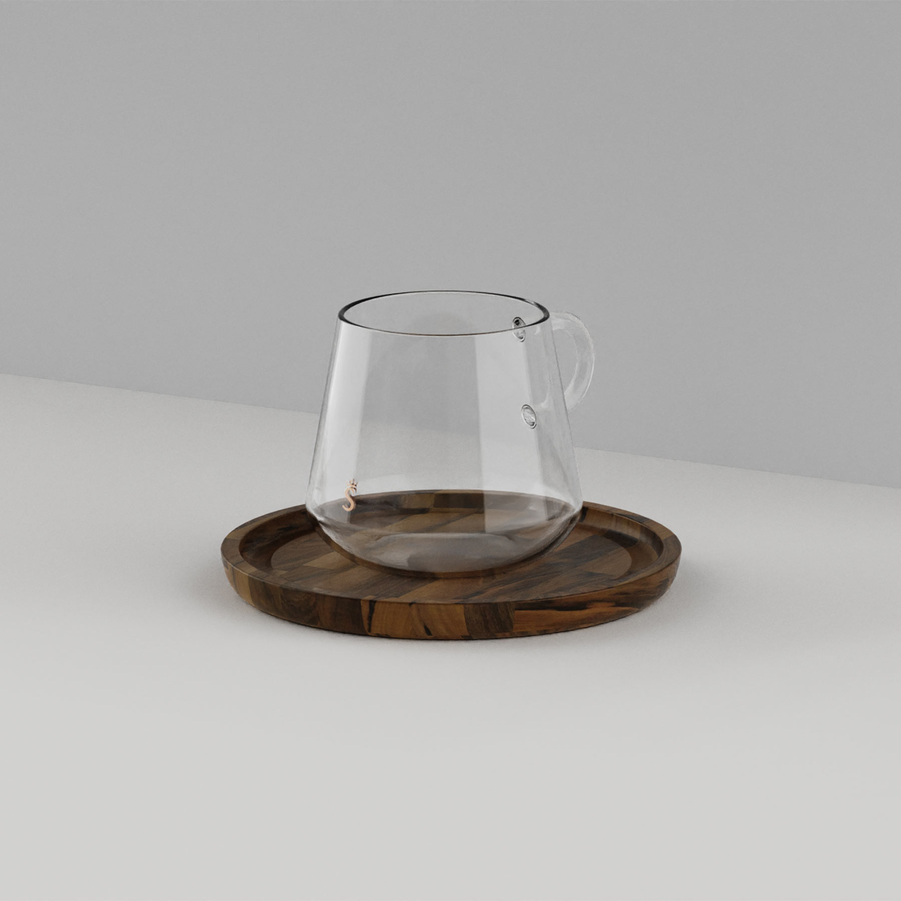 Espressotasse aus Wallnussholz in Umgebung