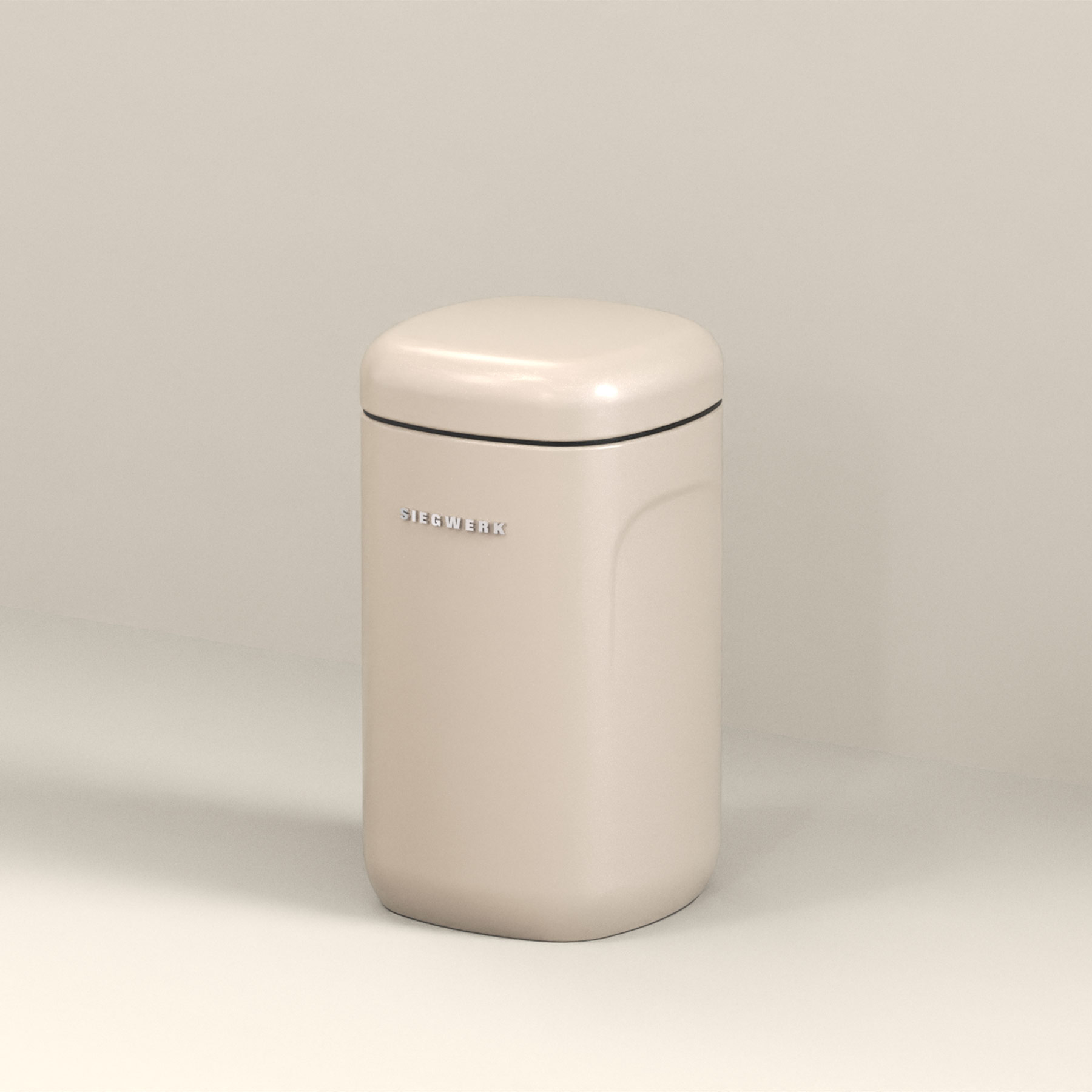 Vorratsbehälter Cubo L Sand Beach mit Hintergrund