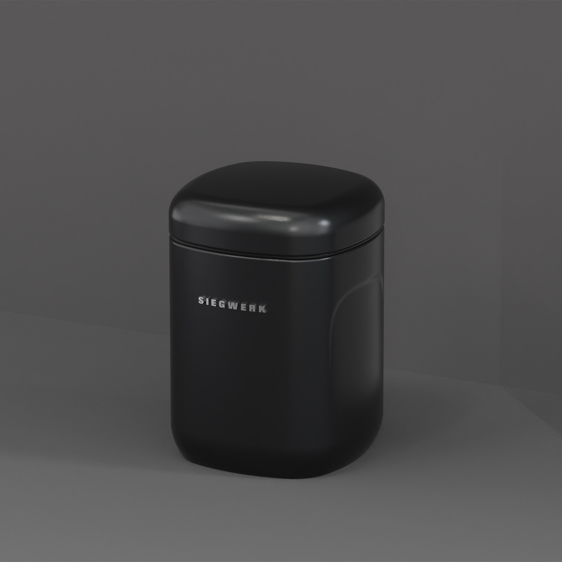 Vorratsbehälter Cubo M Night Echo mit Hintergrund