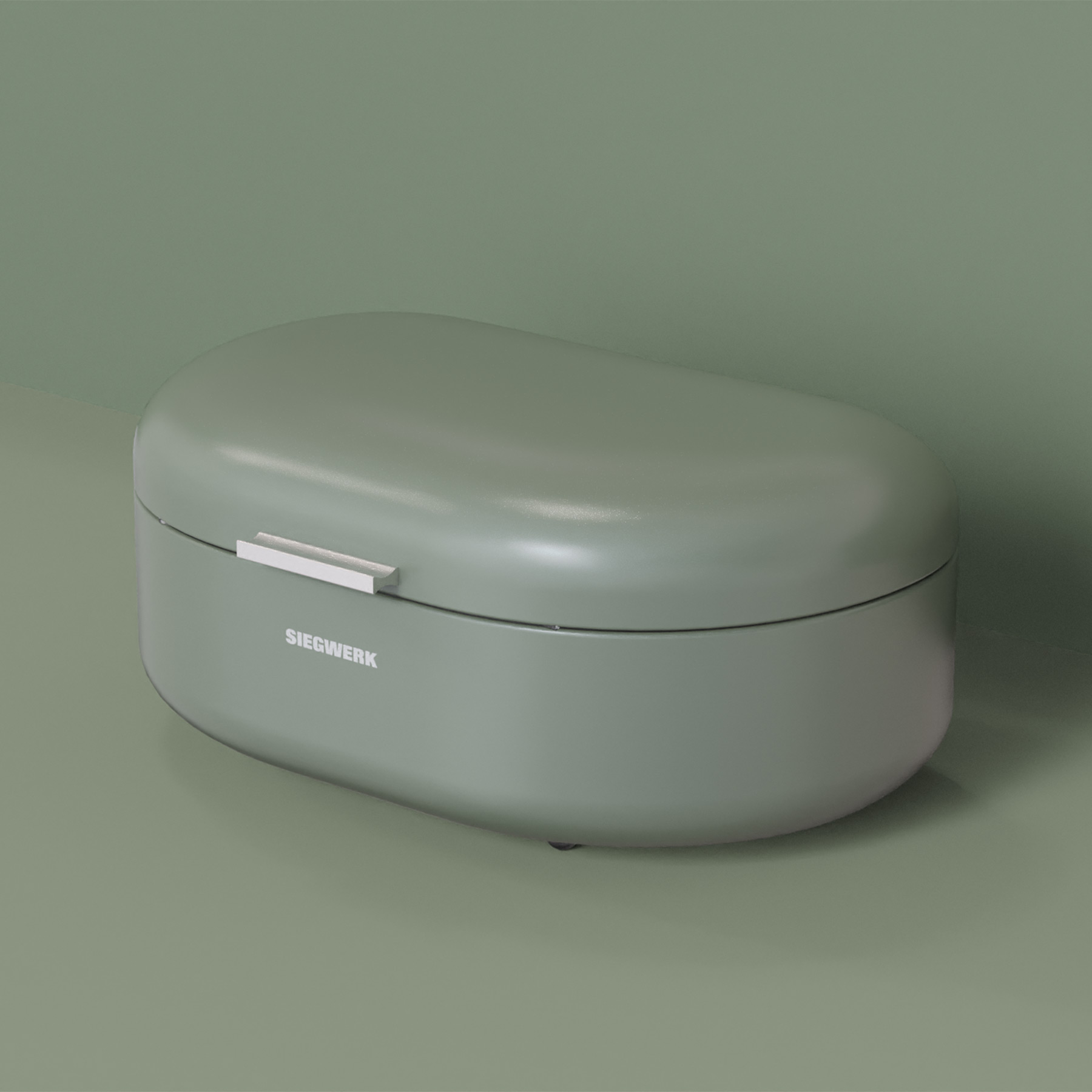 Brotkasten Panea in Sage Harmony mit Hintergrund