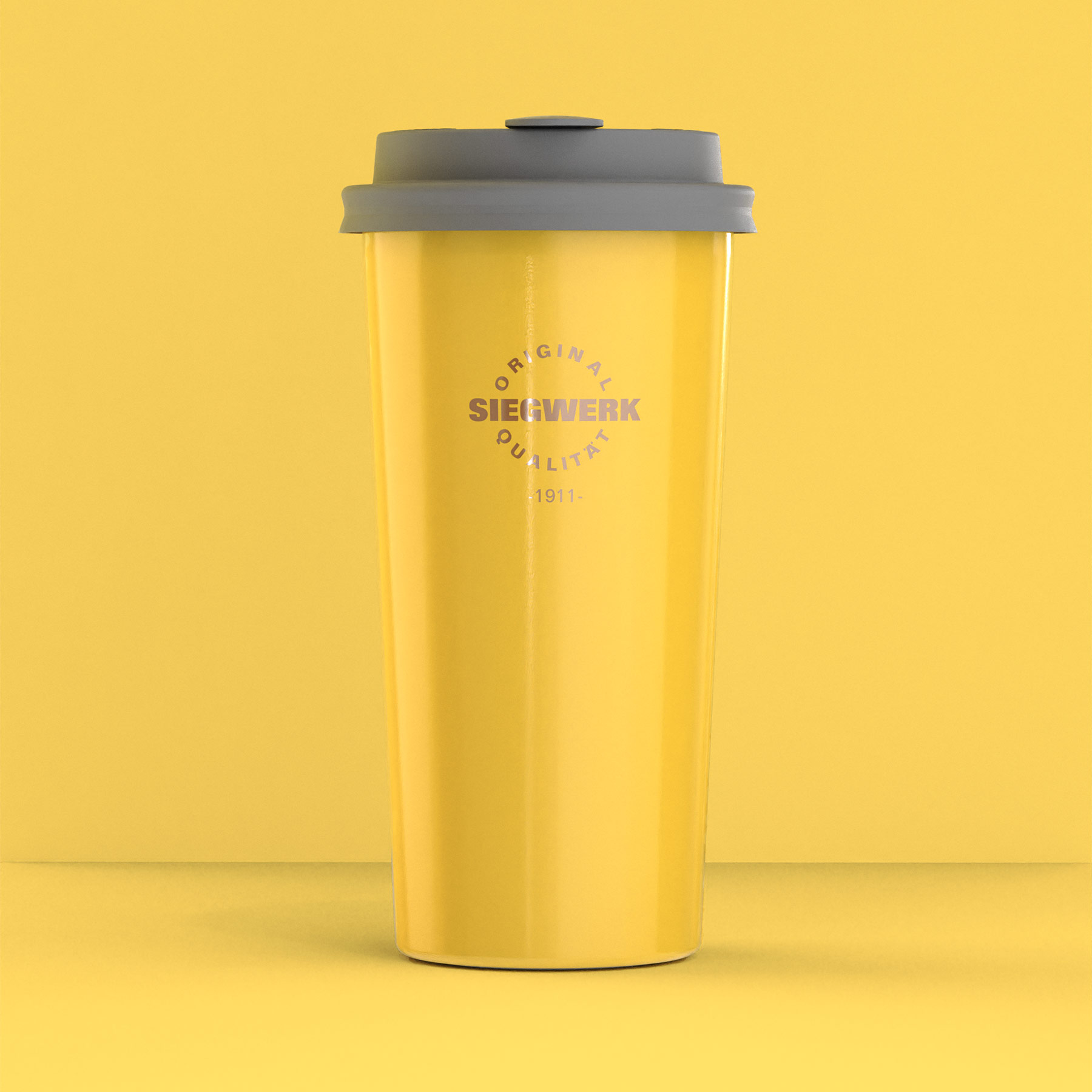 To Go Becher in Indian Yellow