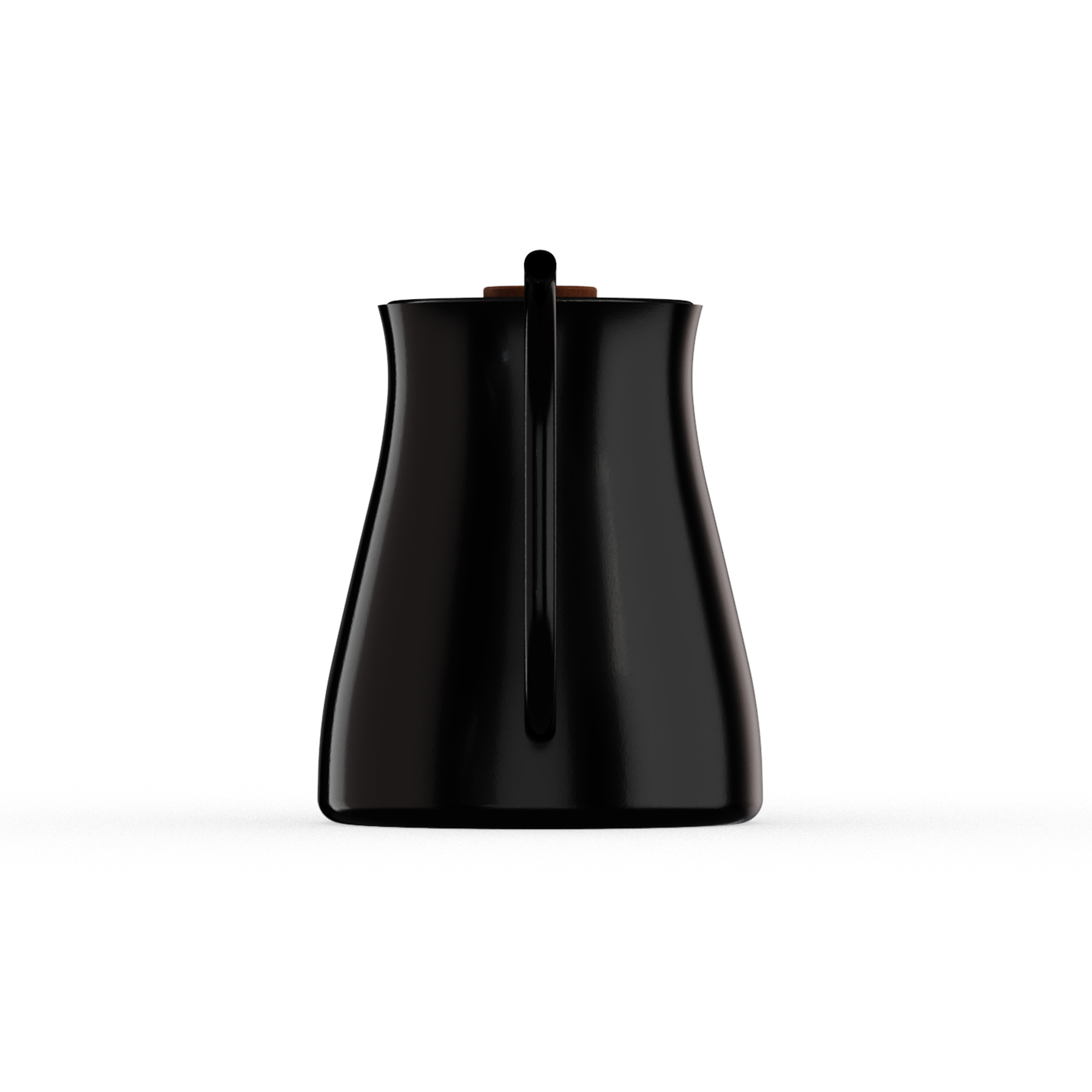 Wasserkessel Pour over schwarz Frontalansicht