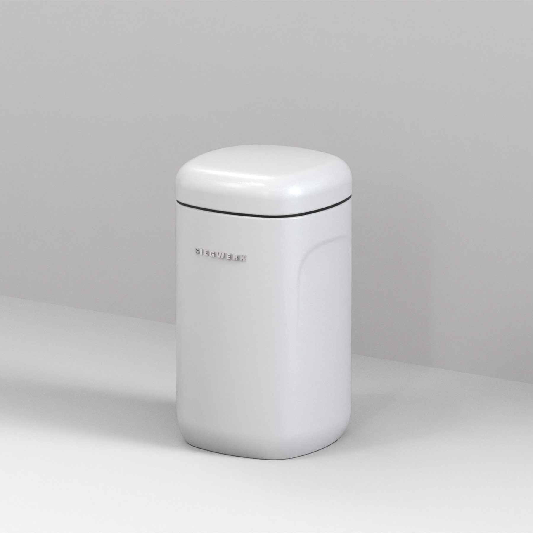 Vorratsbehälter Cubo L Pure Snow mit Hintergrund