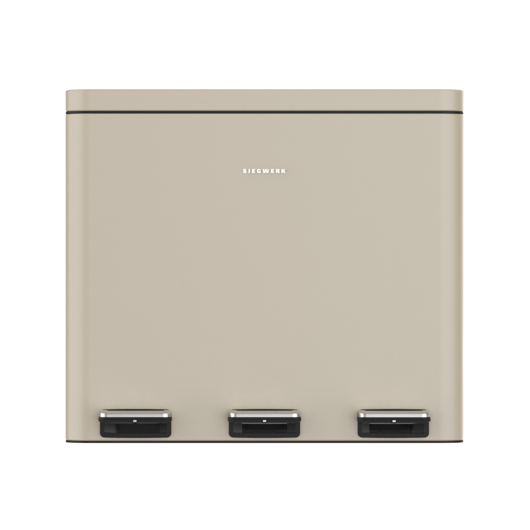 Mülleimer Kolekto 3x18L in Sand Beach Frontalansicht