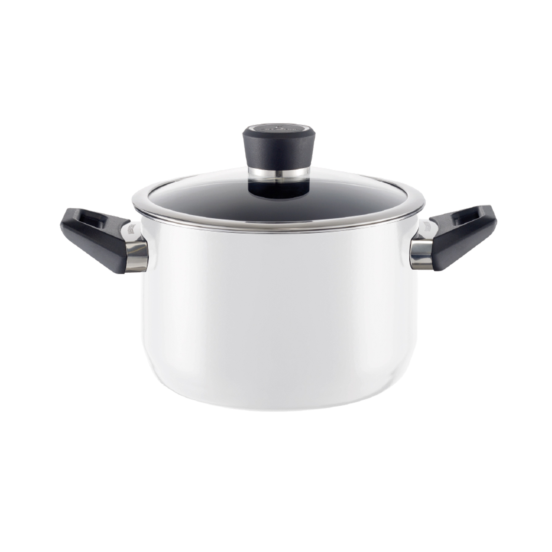 Kochtopf 20 cm in weiss