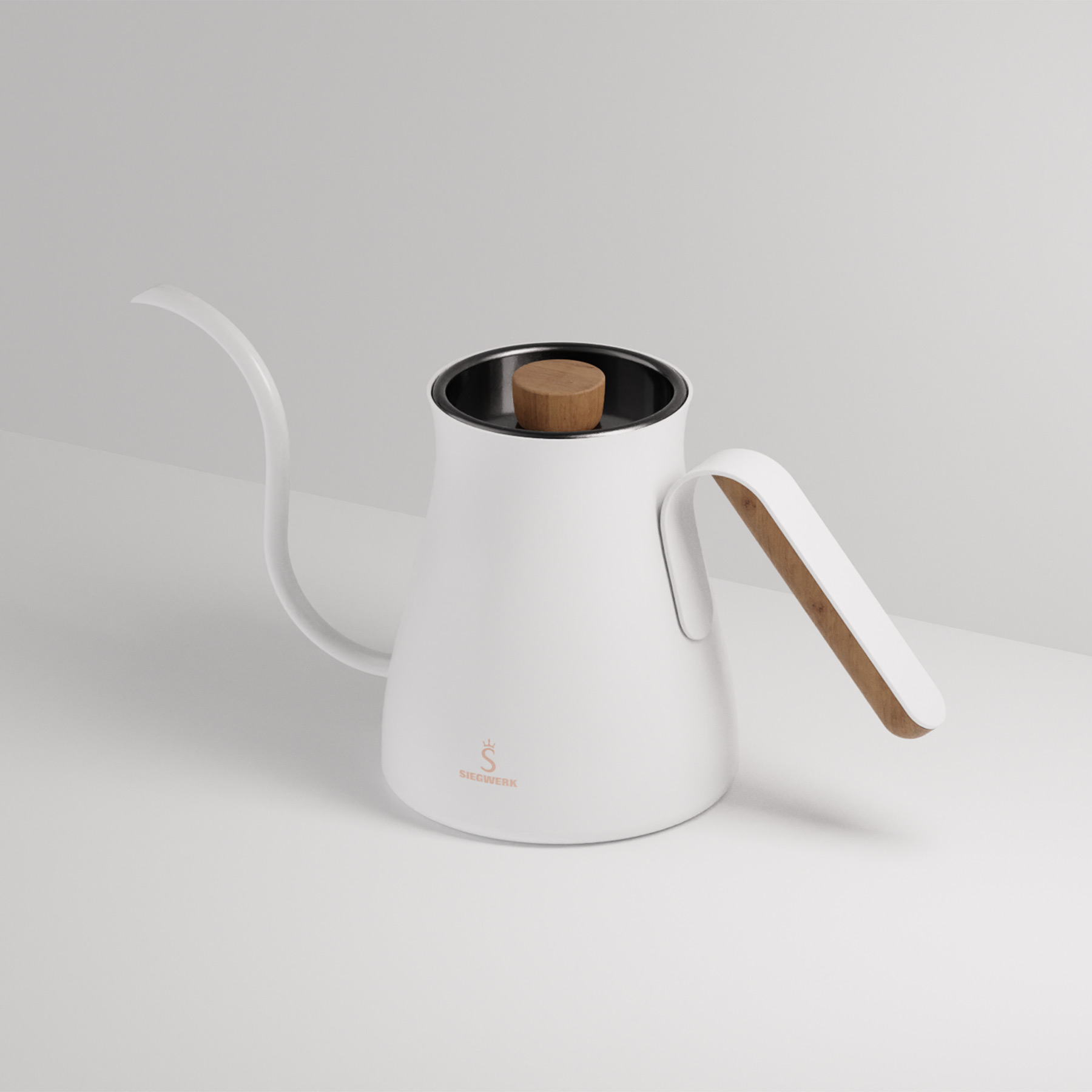 Wasserkessel Pour over weiß in Umgebung