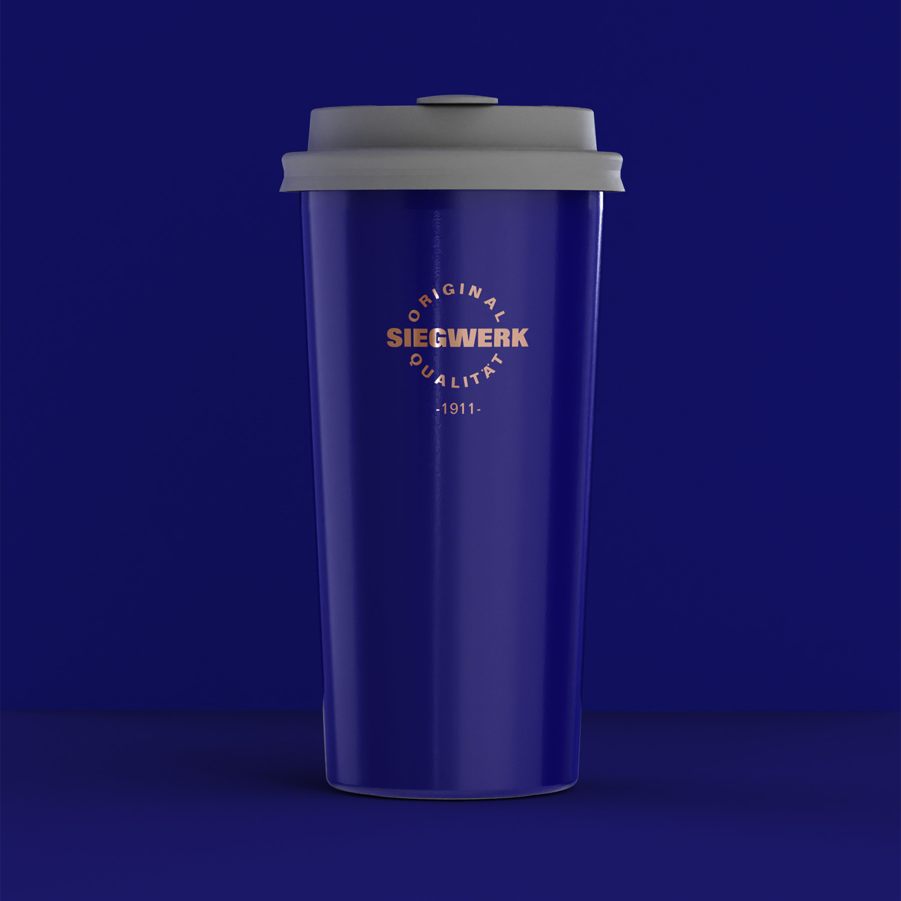 To Go Becher in Cobalt Blau