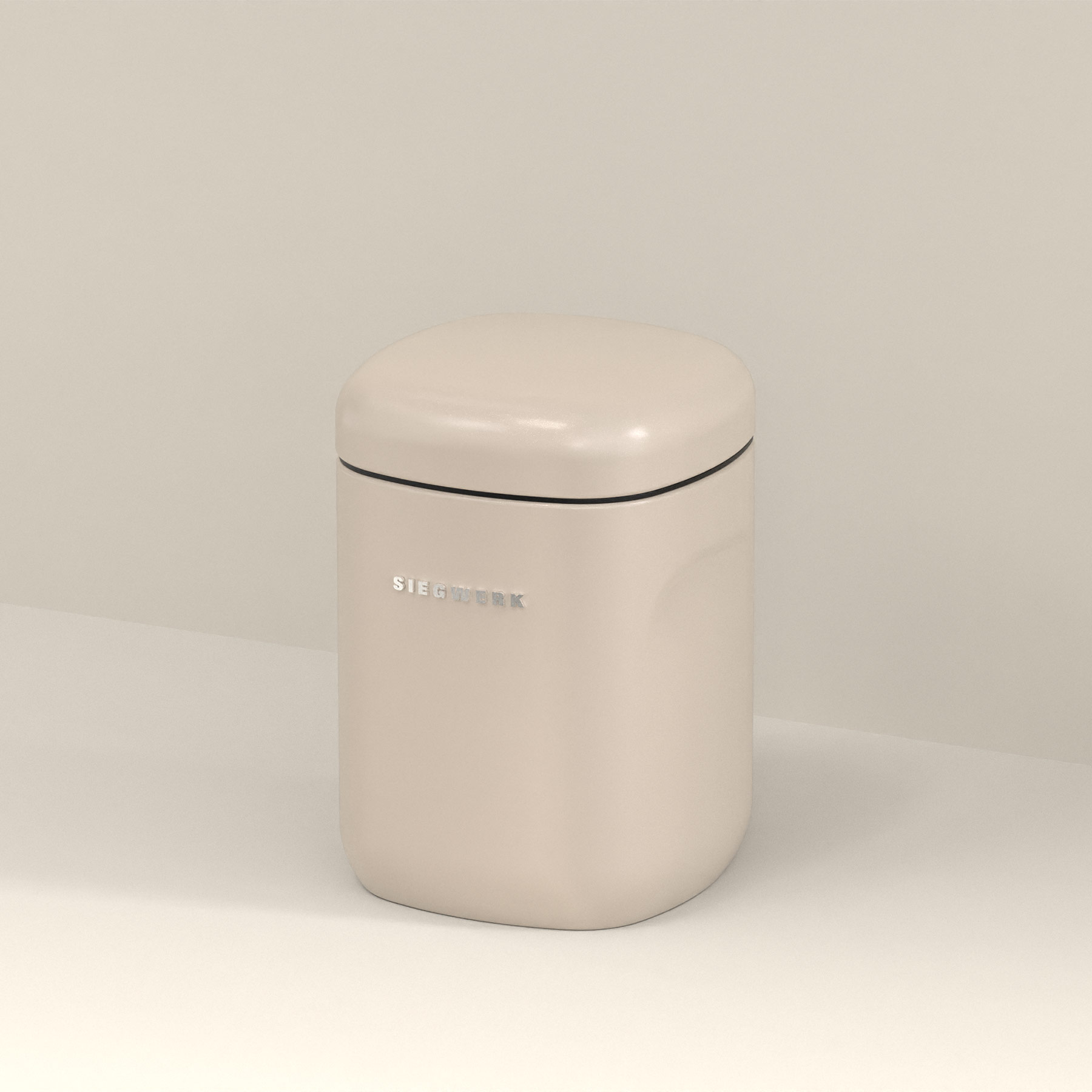 Vorratsbehälter Cubo M Sand Beach mit Hintergrund