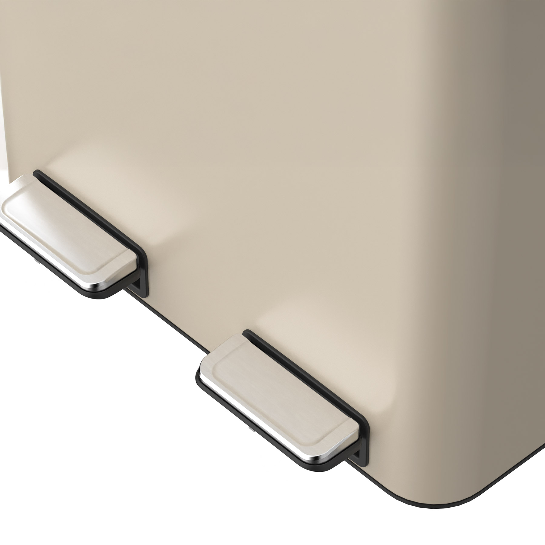 Mülleimer Kolekto 2x18L in Sand Beach  Fusstritte