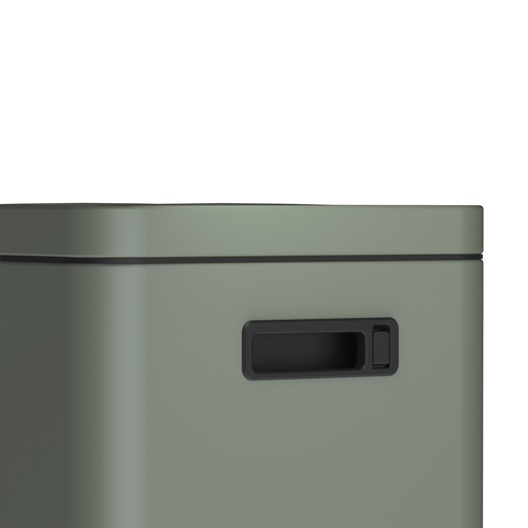 Mülleimer Kolekto 2x18L in Sage Harmony seitlich close up