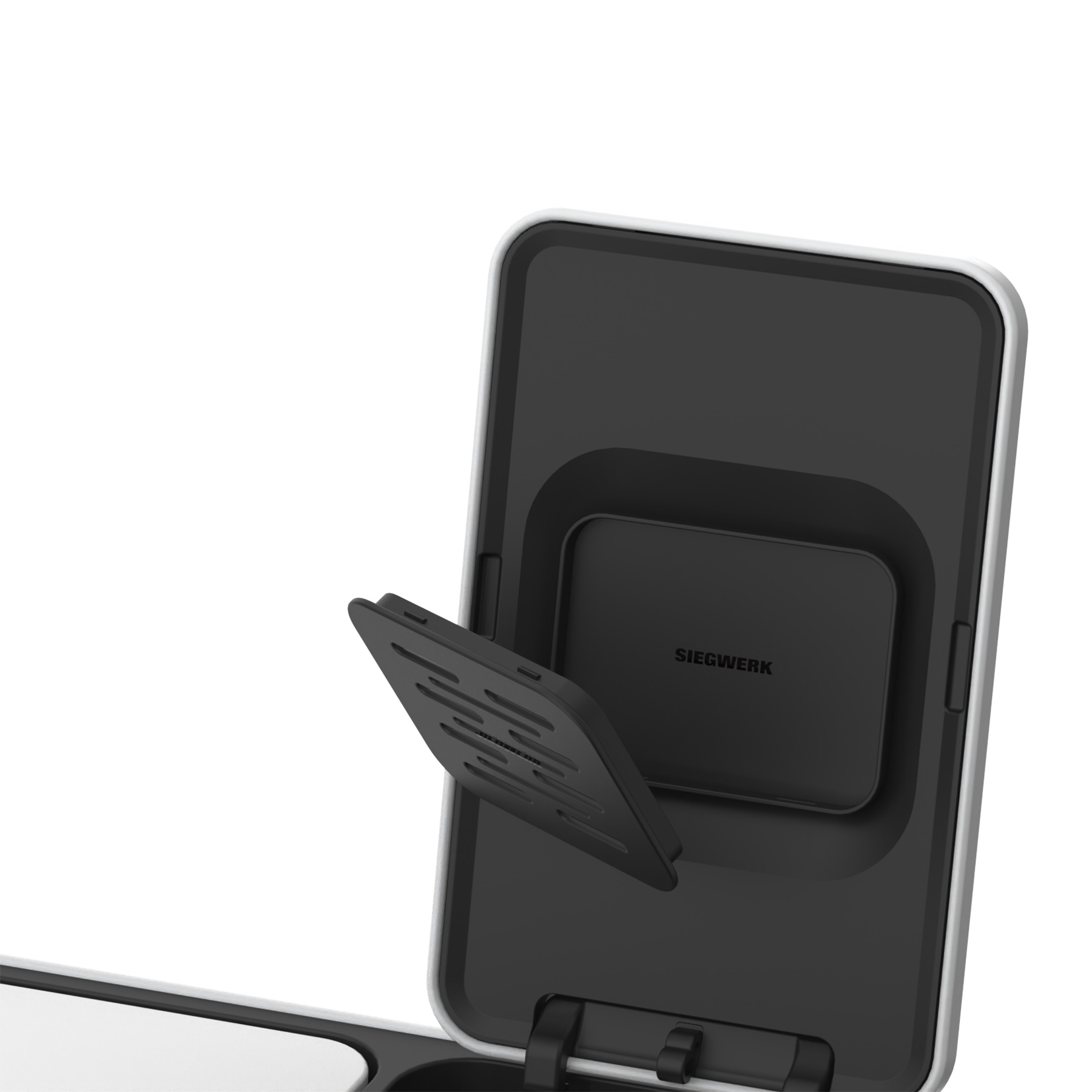 Mülleimer Kolekto 2x18L in Pure Snow Geruchsfilter