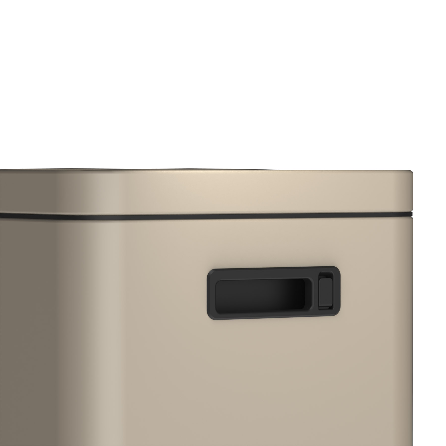 Mülleimer Kolekto 2x18L in Sand Beach seitlich close up