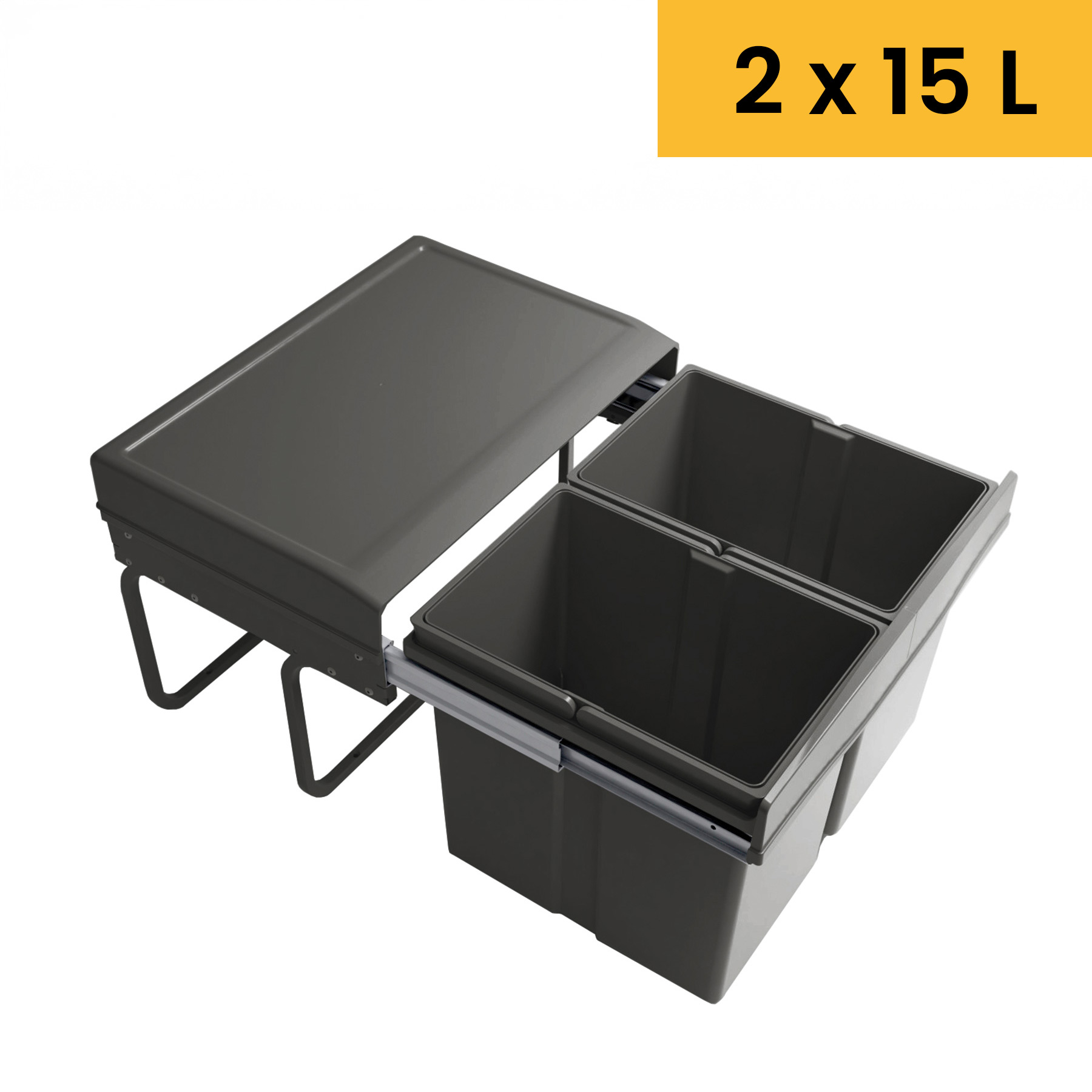 Einbaumülleimer 296 mit Literangabe