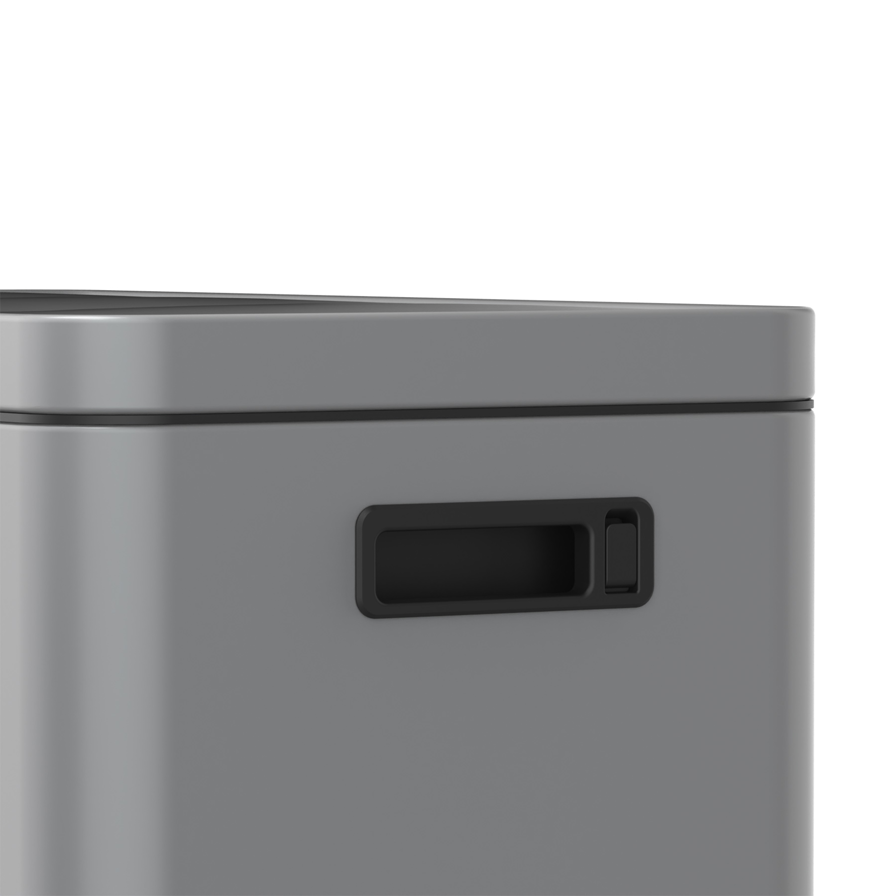 Mülleimer Kolekto 2x18L in Shadow Rock seitlich close up