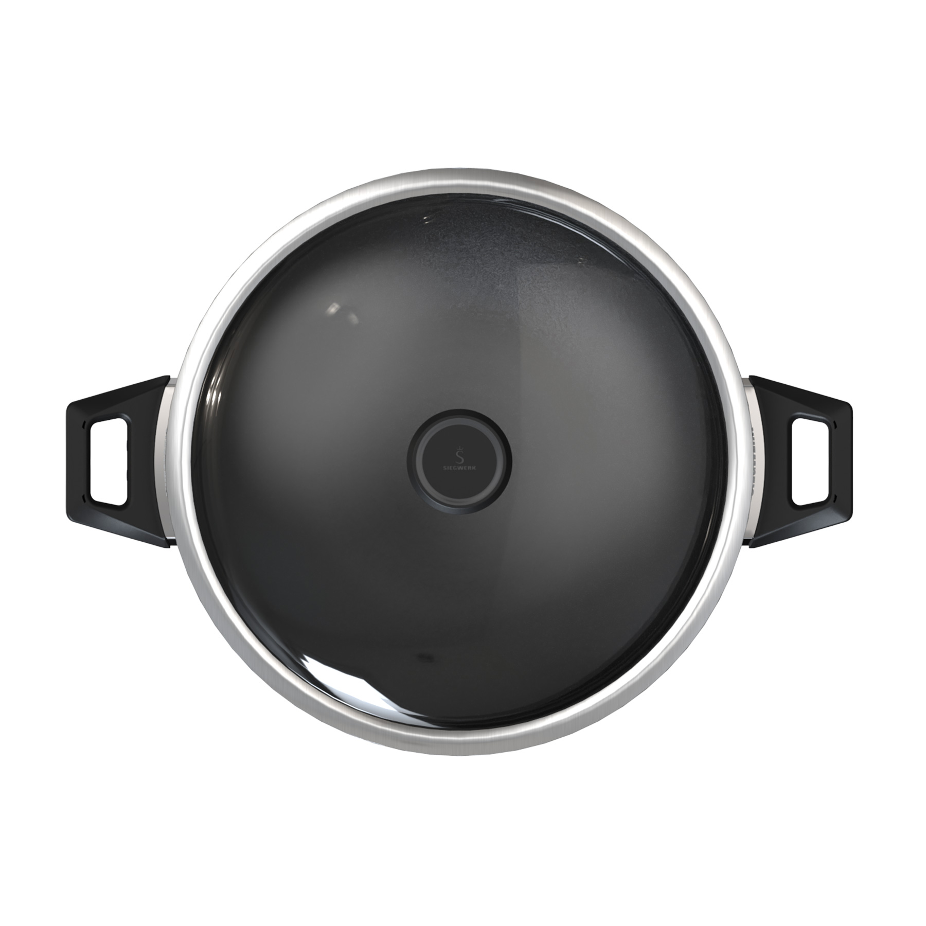 Wok 32cm von oben mit Deckel