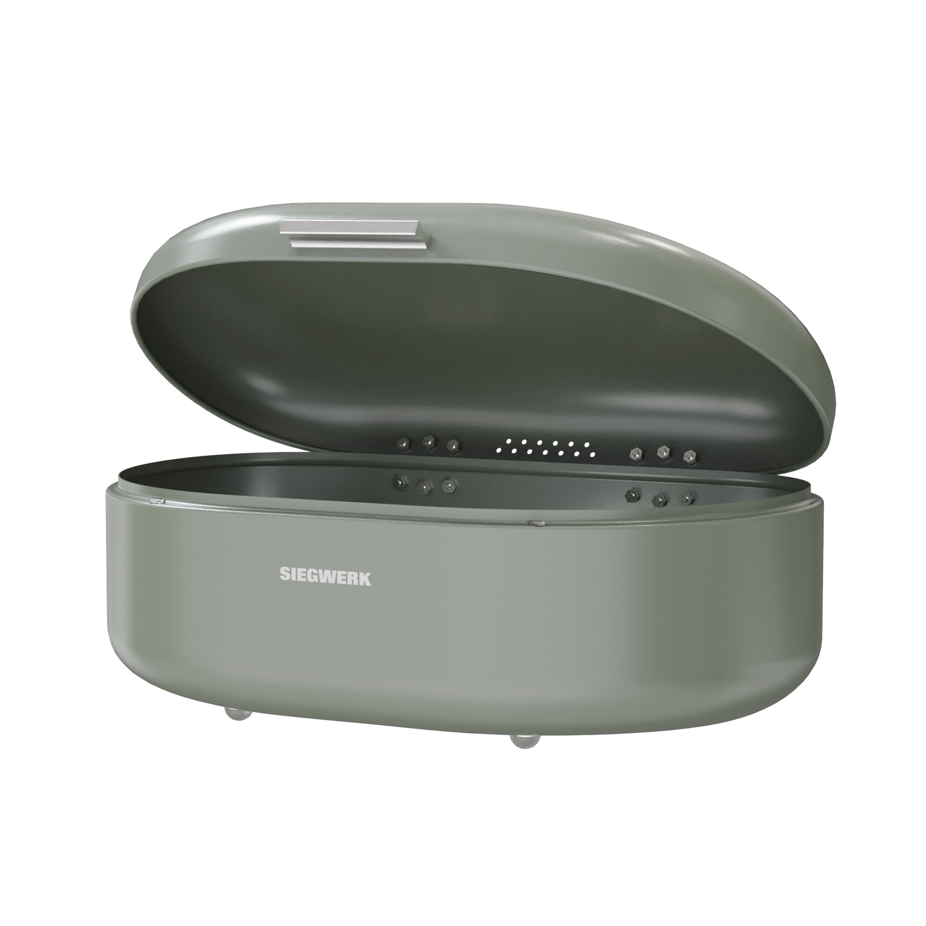 Brotkasten Panea in Sage Harmony geöffnet