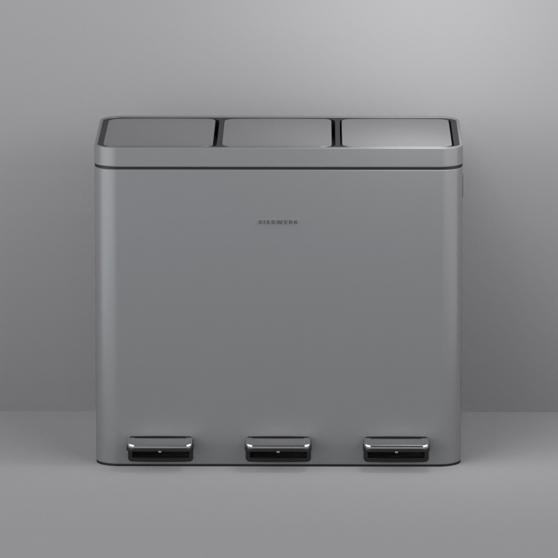 Mülleimer Kolekto 3x18L in Shadow Rock mit Hintergrund