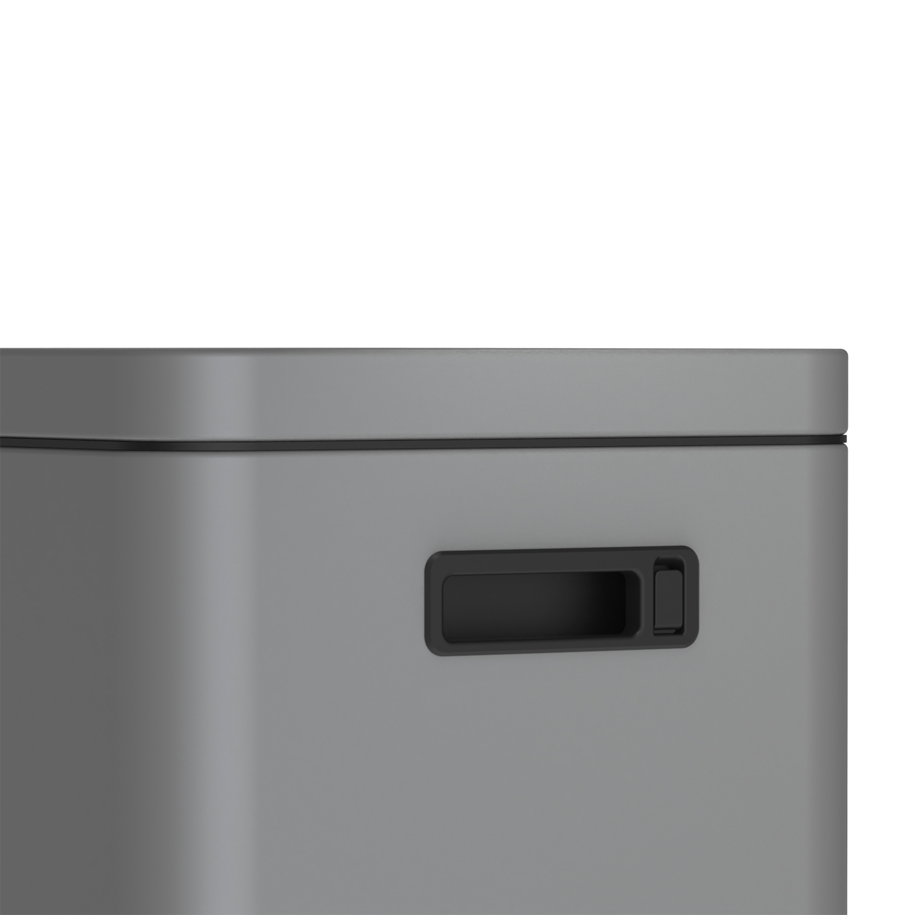 Mülleimer Kolekto 2x18L in Shadow Rock seitlich close up