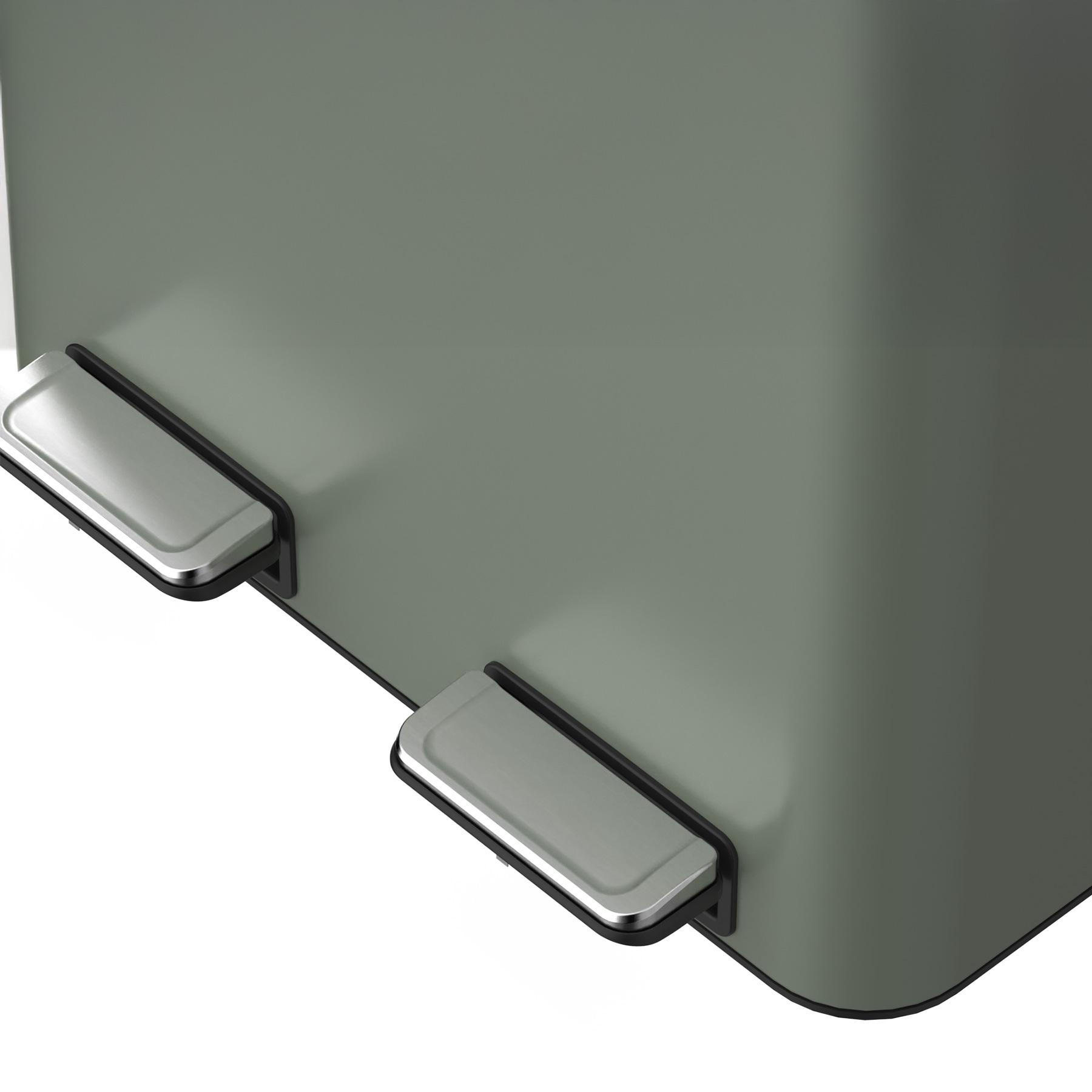 Mülleimer Kolekto 2x18L in Sage Harmony  Fusstritte