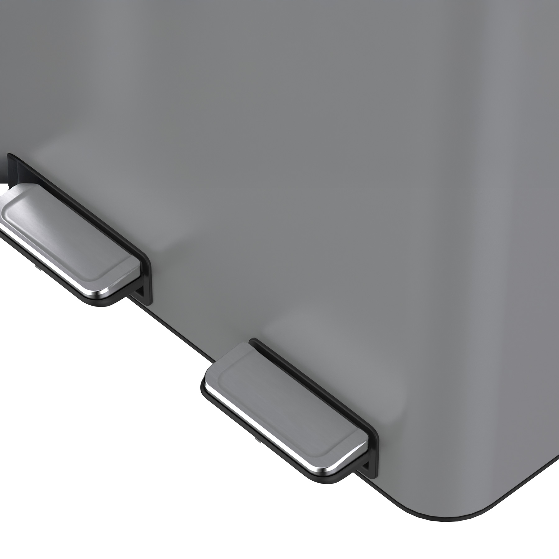 Mülleimer Kolekto 2x18L in Shadow Rock  Fusstritte