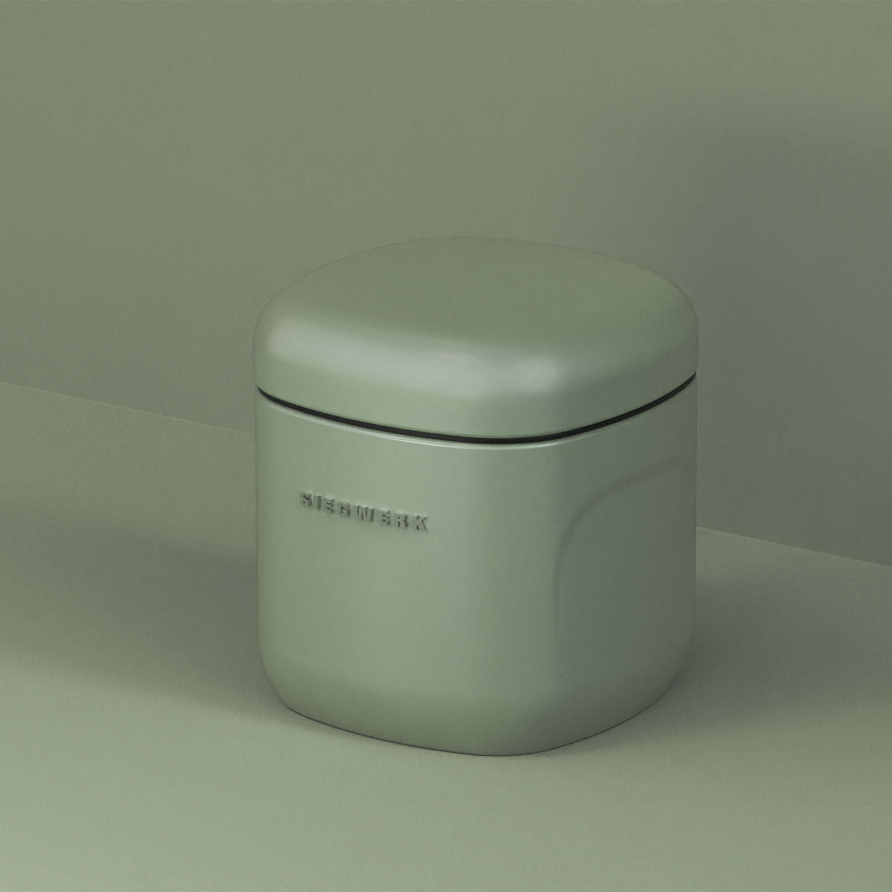 Vorratsbehälter Cubo S Sage Harmony mit Hintergrund