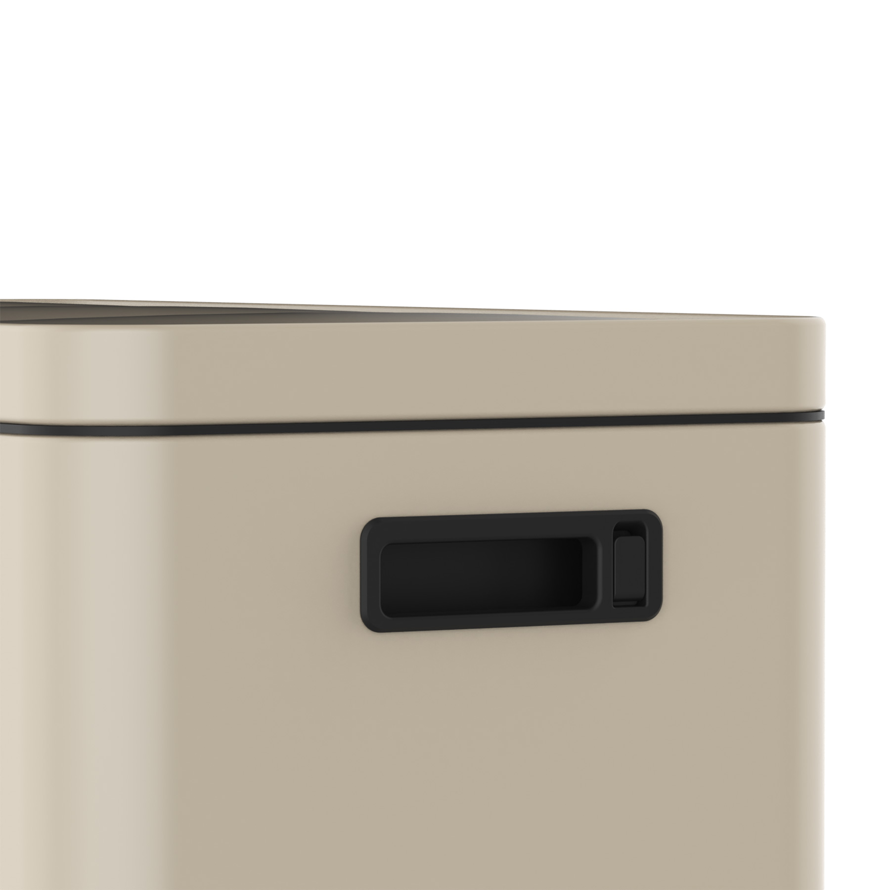 Mülleimer Kolekto 3x18L in Sand Beach seitlich close up