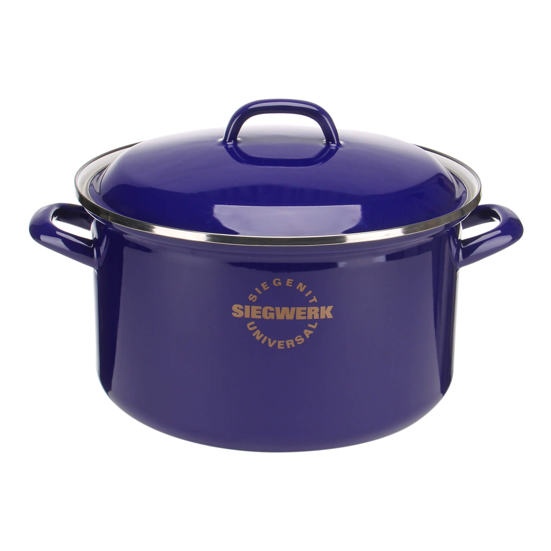Siegwerk Kochtopf aus Emaille 20 cm in blau