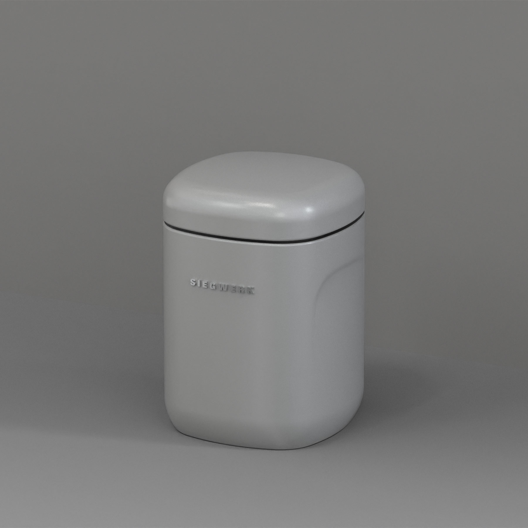 Vorratsbehälter Cubo M Shadow Rock mit Hintergrund